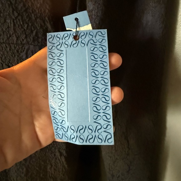 NWT Simply Vera Women's Sz M Navy/Navy Marbled Textured Long Sleeve A-Line Dress - Picture 5 of 9